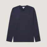 Long Sleeve Riviera Midweight Navy T‑shirt