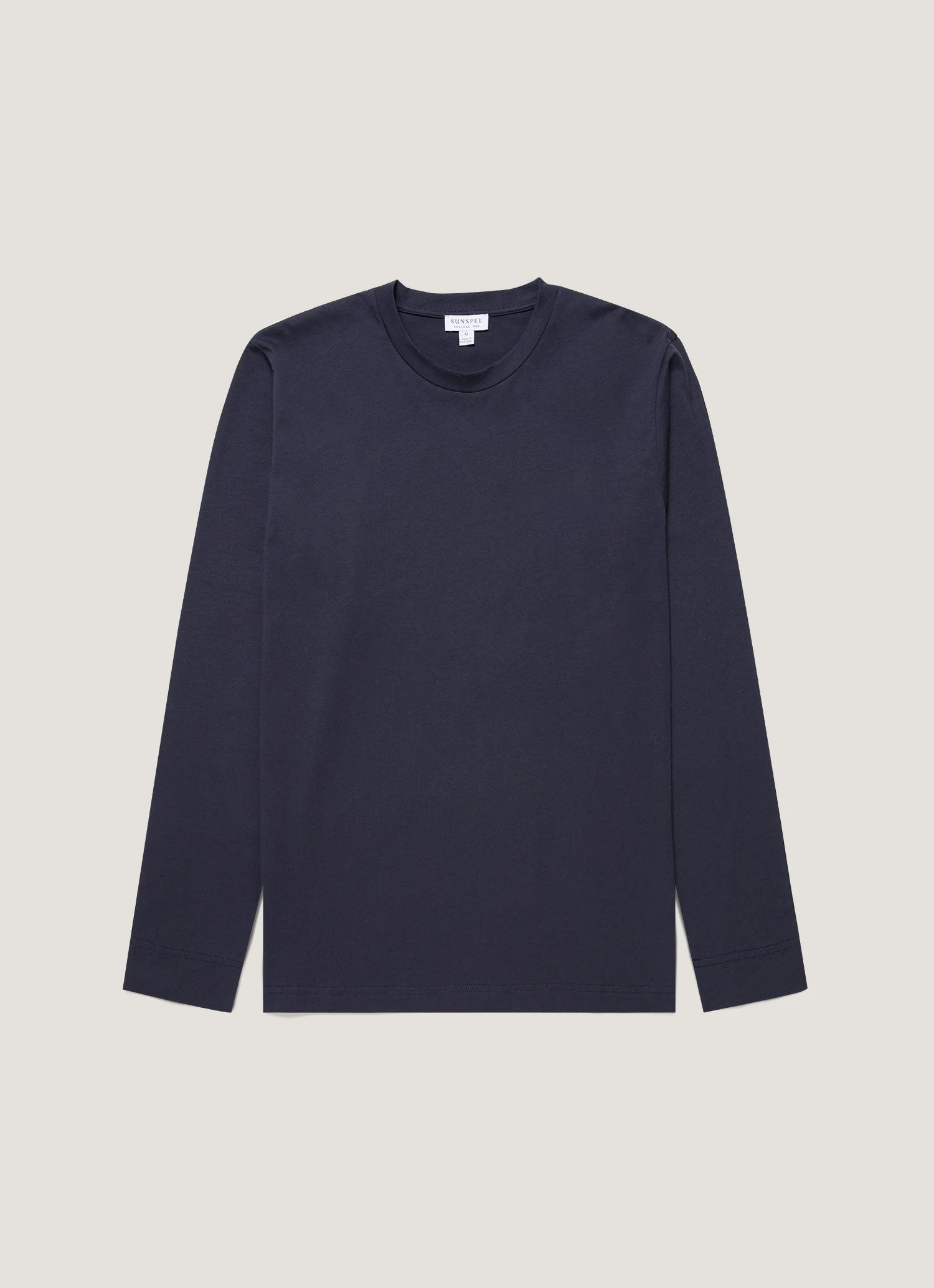 Long Sleeve Riviera Midweight Navy T‑shirt