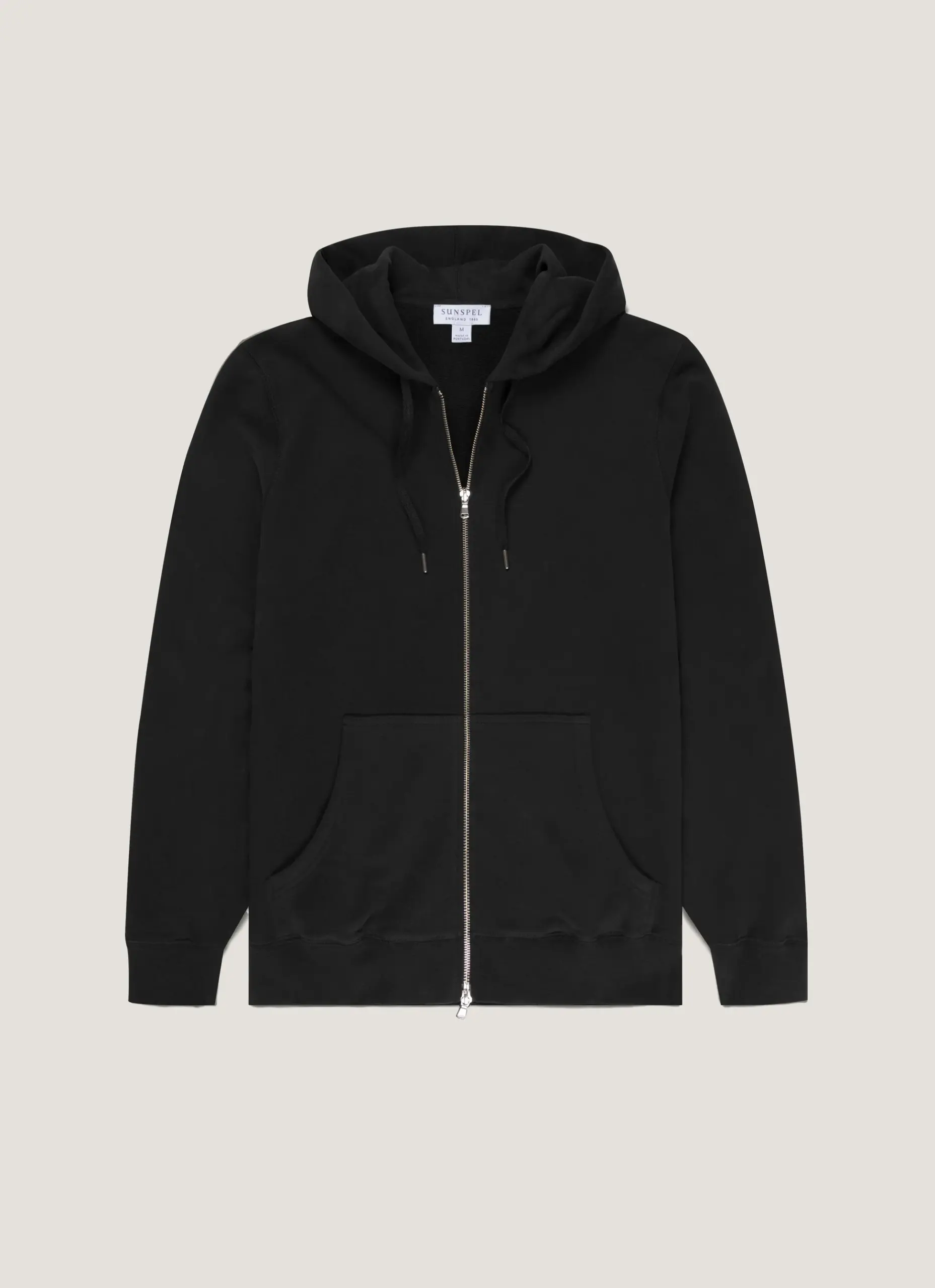 Loopback Zip BlackHoodie