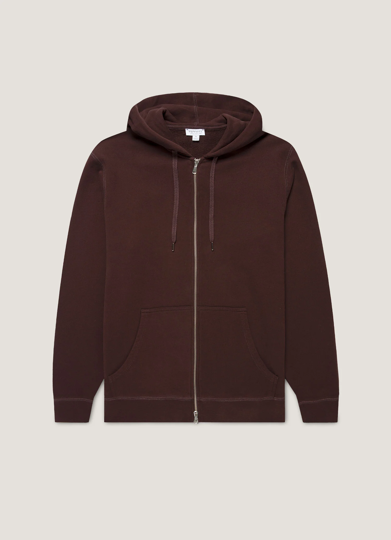 Loopback Zip Truffle Hoodie