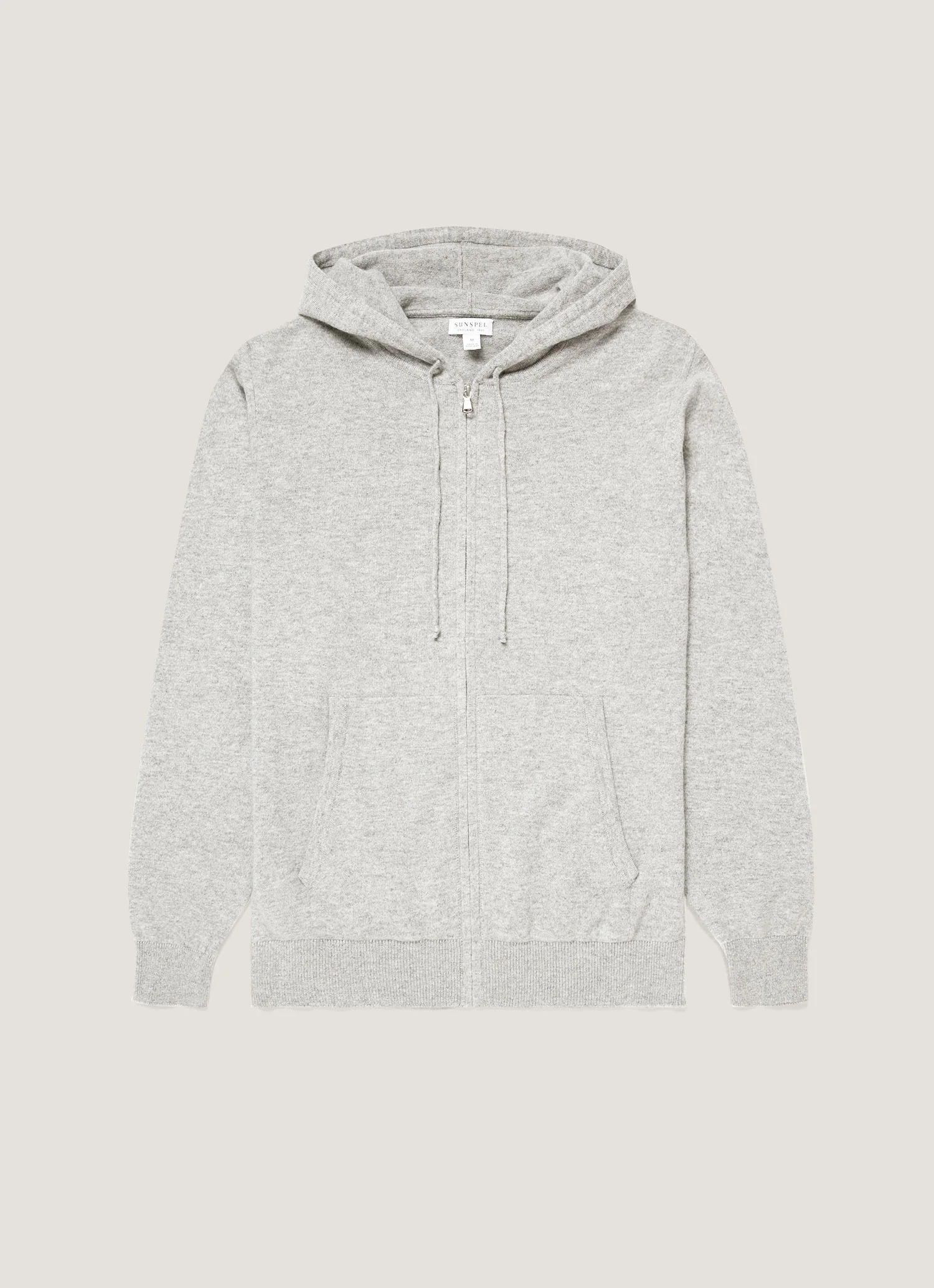 Cashmere Grey Melange Hoodie