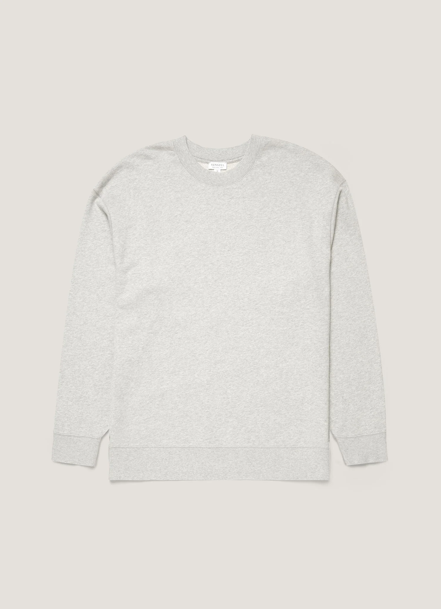 Loopback Light Grey Melange Sweatshirt